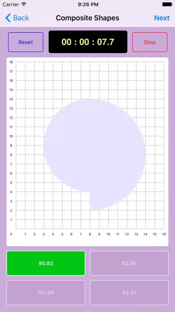 Shape Area Quiz Master スクリーンショット