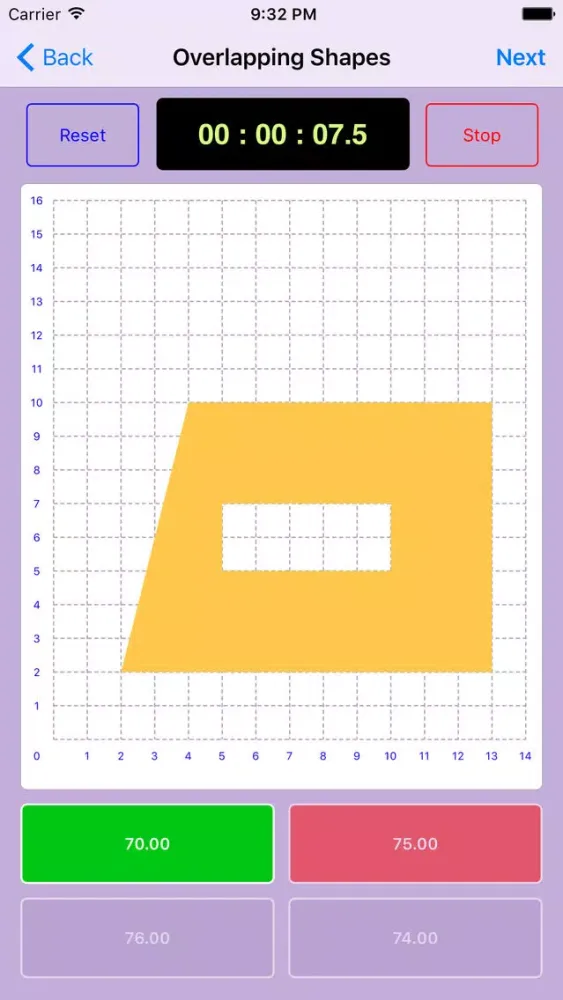 Shape Area Quiz Master スクリーンショット