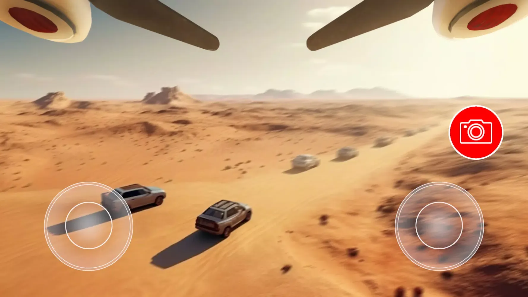 Tangkapan skrin Drone Simulator Desert UAV