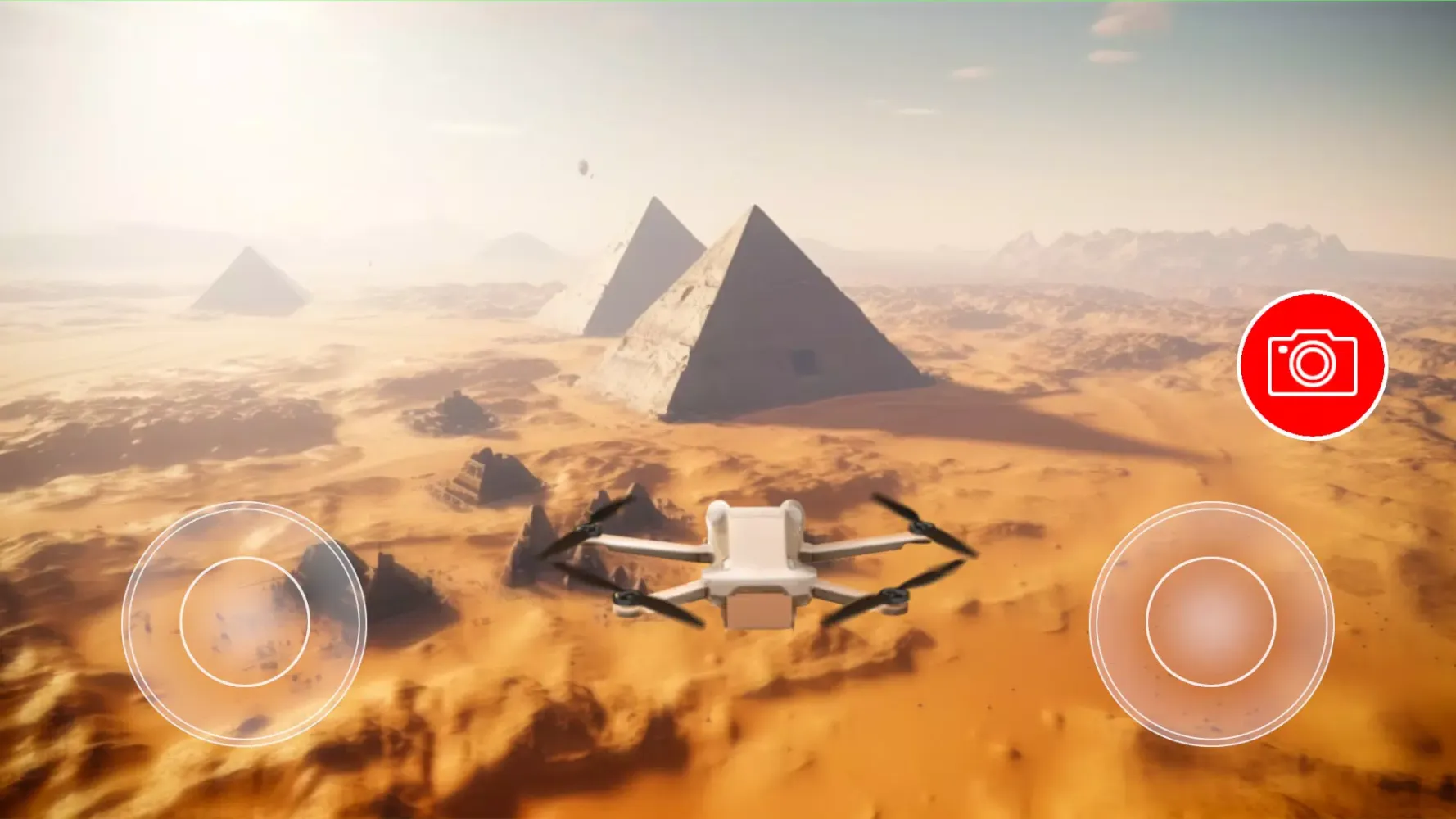 Tangkapan skrin Drone Simulator Desert UAV