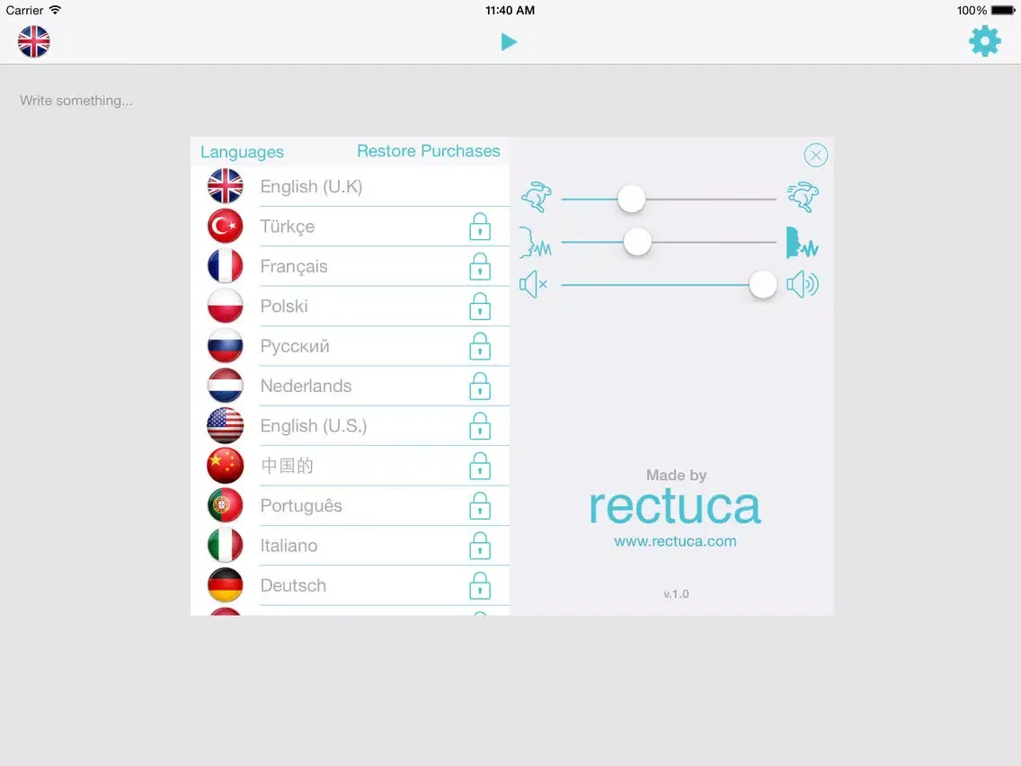 Zrzuty ekranu Leer iPad 