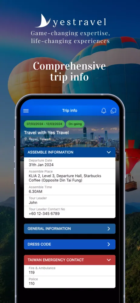 Yes Travel应用截图