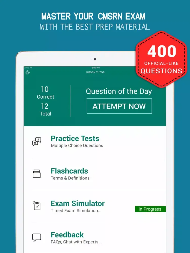 صور CMSRN® Practice Exam prep 2017 - Q&A Flashcard iPad 