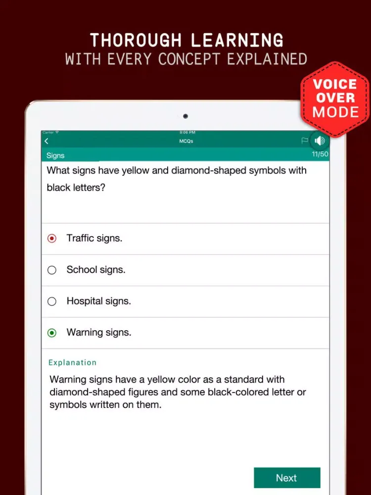 Georgia DMV Practice Exam Prep 2017 – Flashcards iPad 应用截图