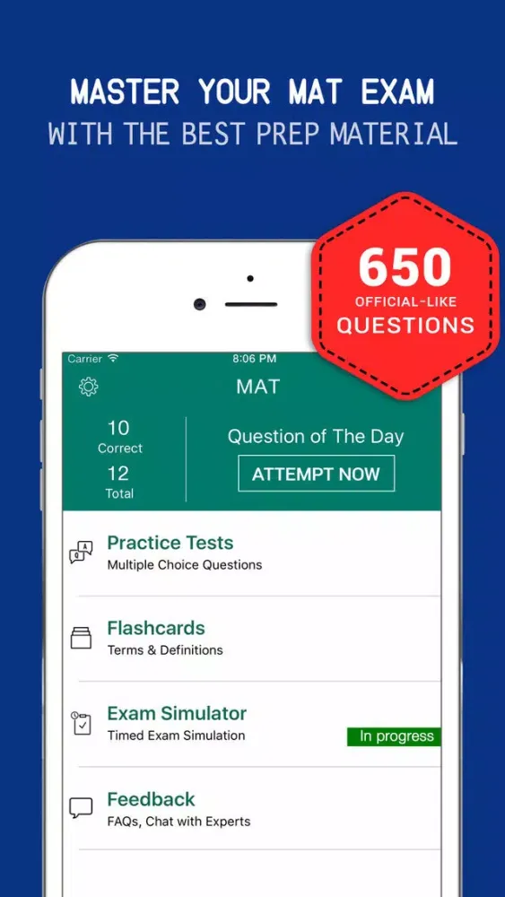 MAT Tutor 2017 - Mat Miller's Analogies Test Prep スクリーンショット