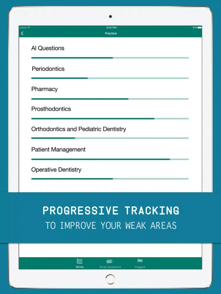 Dental Board Test Prep - NBDE 1 Practice Exam Q&A iPad  Screenshots
