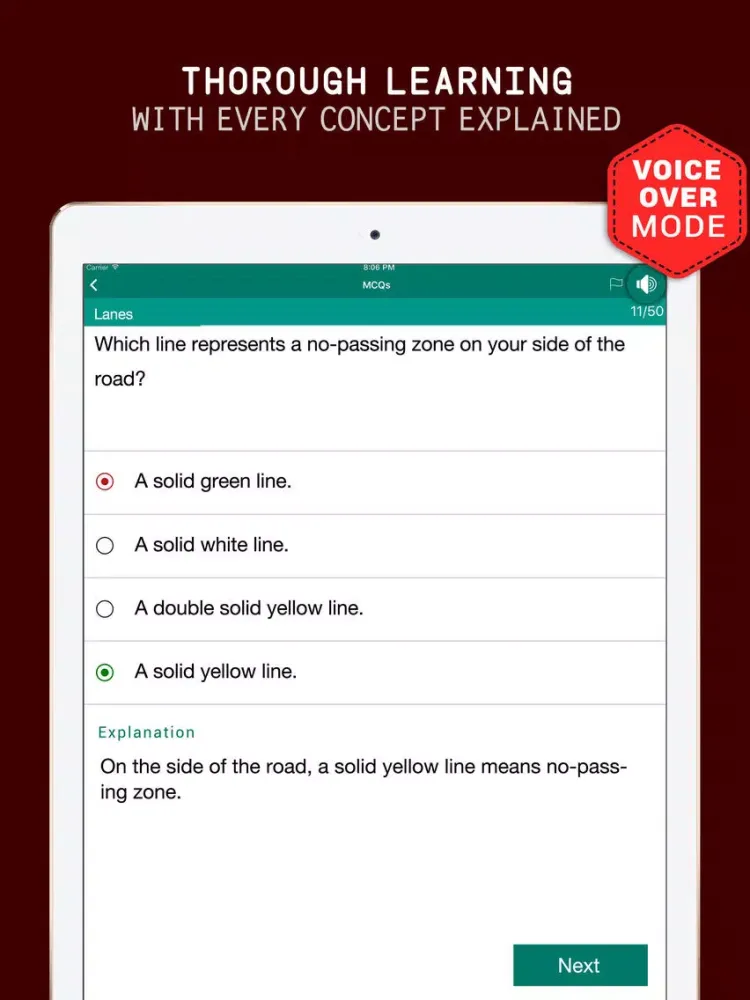 Nevada DMV Practice Exam Prep 2017 –Q&A Flashcards iPad  Screenshots