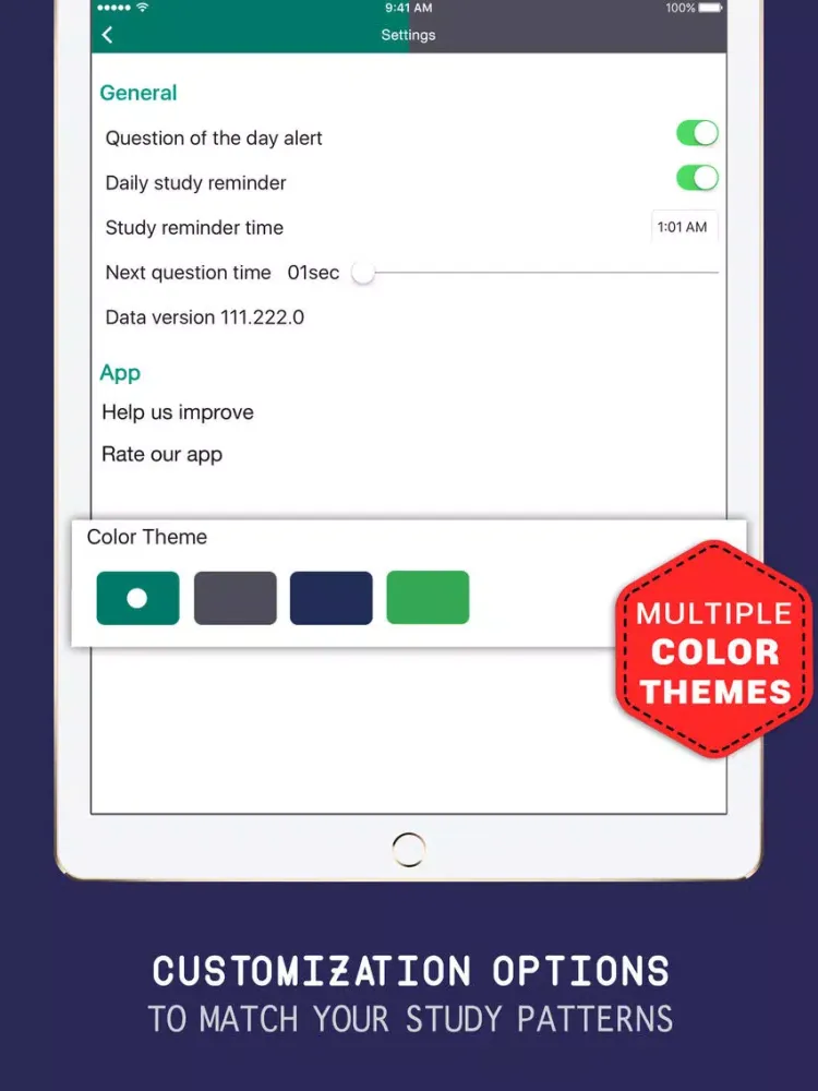 Tangkapan skrin PMP® Practice Exam prep 2017 - Q&A Flashcard iPad 