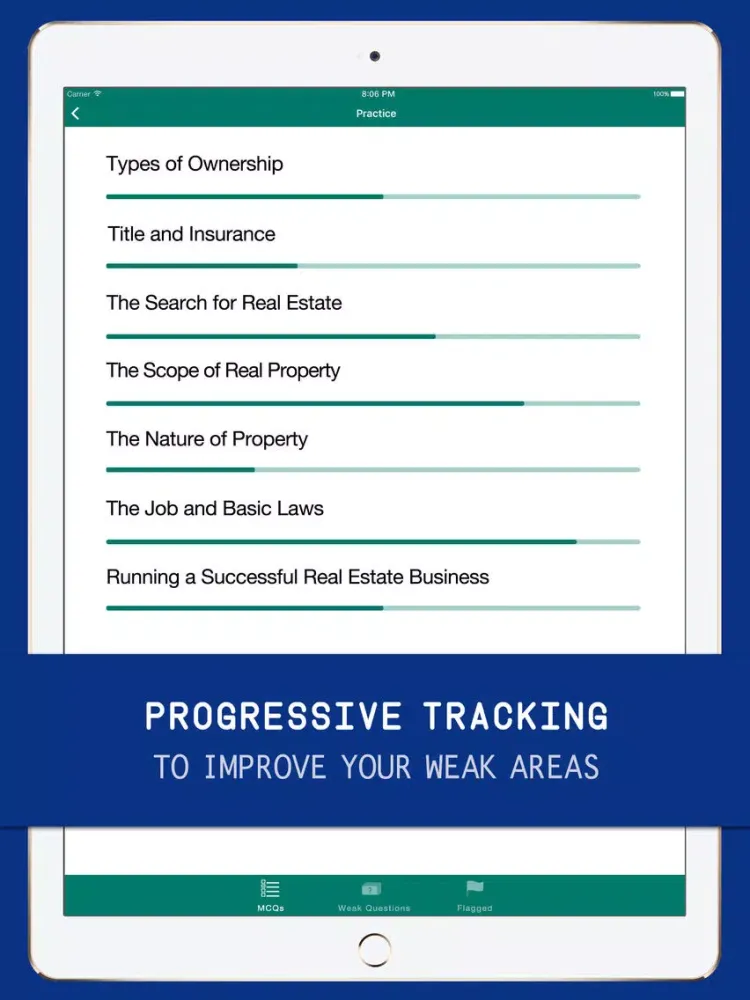 Real Estate Practice Exam Prep 2017 – Test Q&A iPad  スクリーンショット