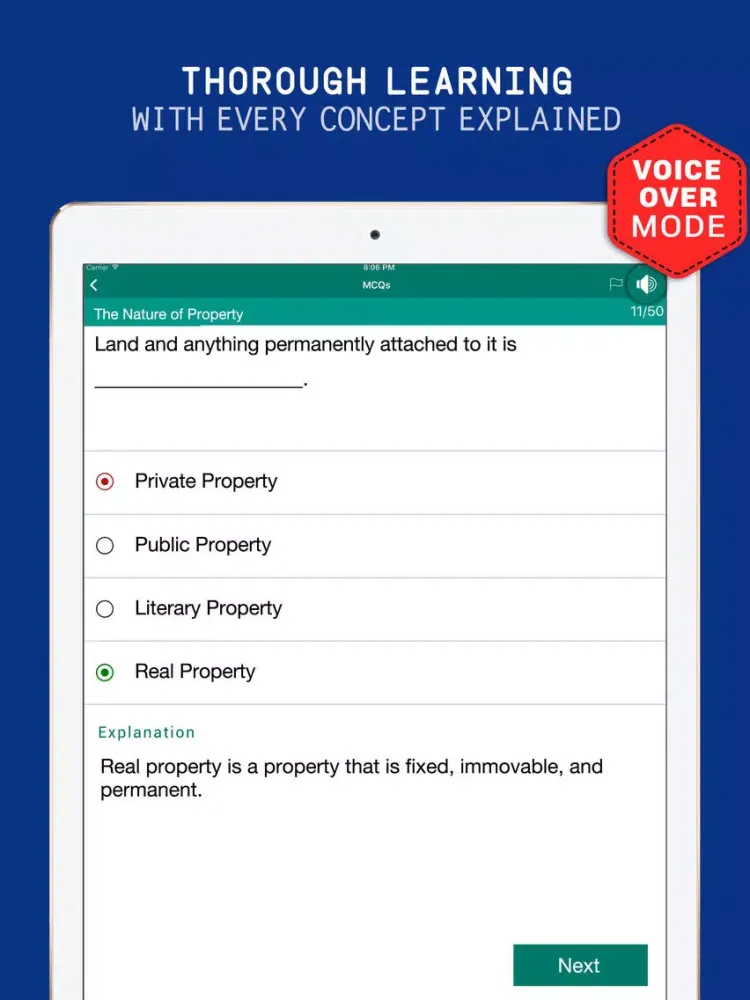 Real Estate Practice Exam Prep 2017 – Test Q&A iPad  スクリーンショット