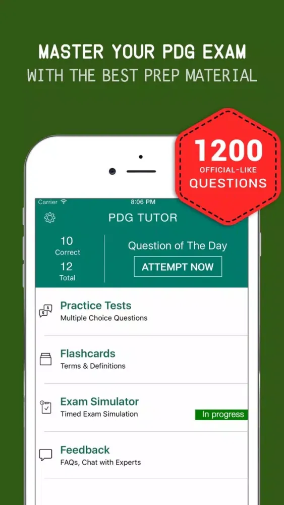 PDG Practice Exam Prep 2015-2017 – Q&A Flashcards應用截圖