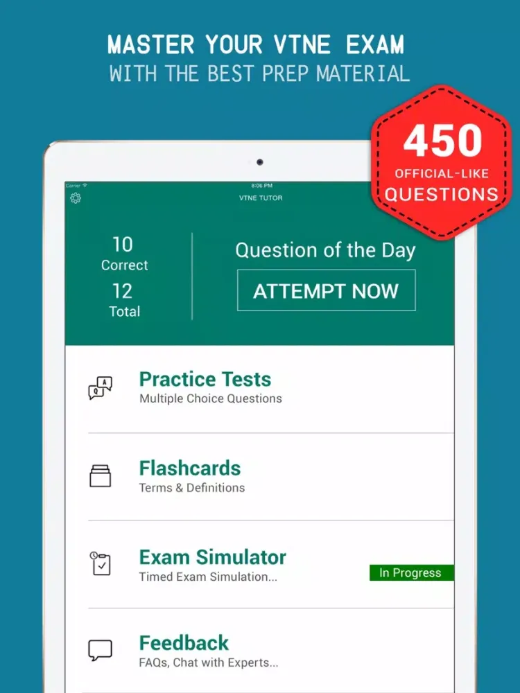 VTNE® Practice Exam prep 2017 - Q&A Flashcard iPad  स्क्रीनशॉट