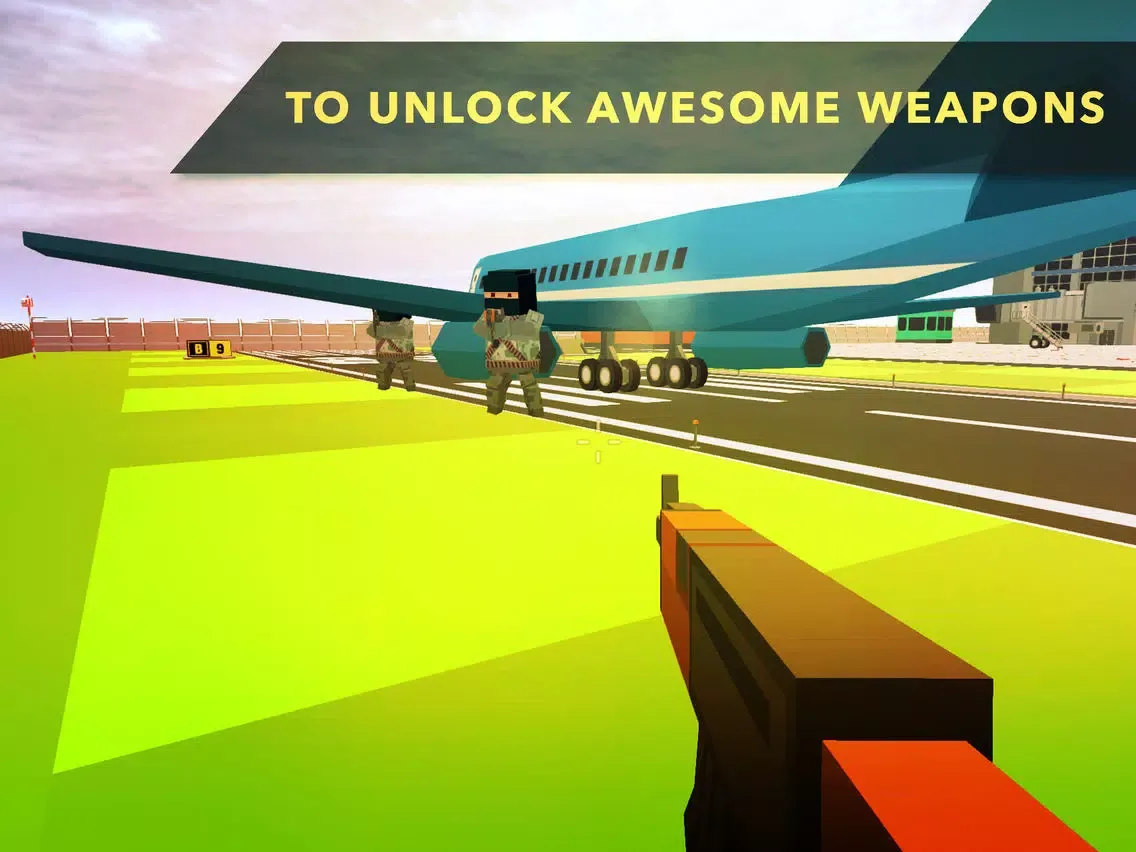 Pixel Crime Airport Attack Shoot-er Survival inc. iPad  سکرین شاٹس