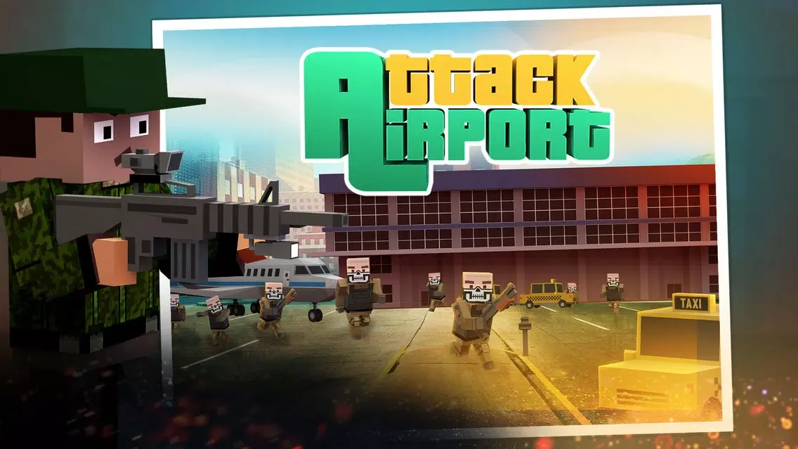 Pixel Crime Airport Attack Shoot-er Survival inc. سکرین شاٹس
