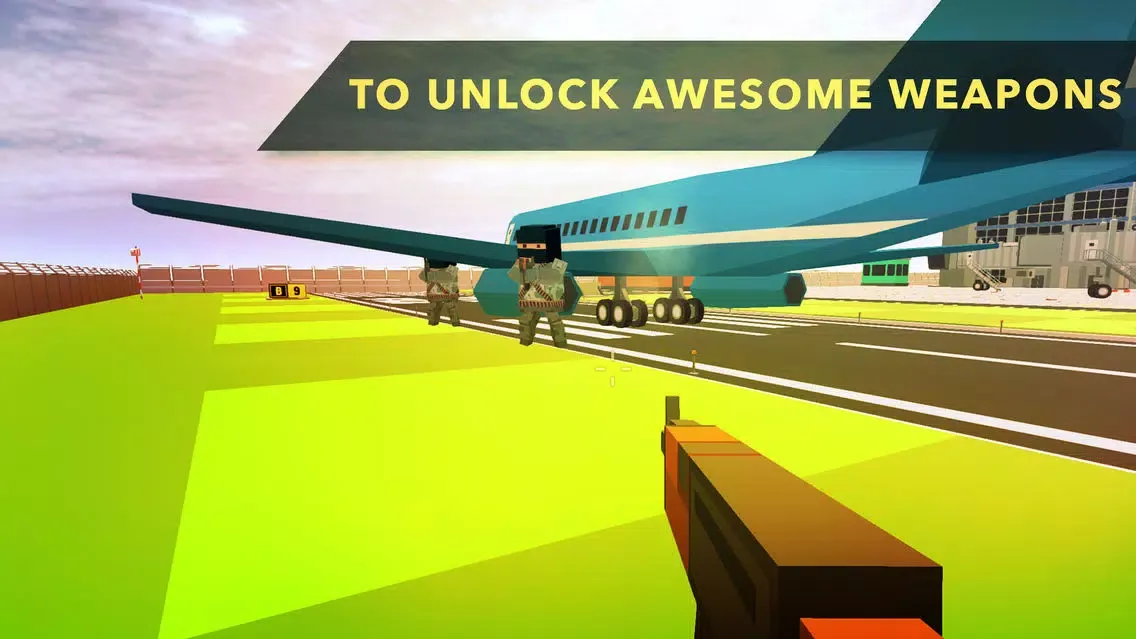 Pixel Crime Airport Attack Shoot-er Survival inc. سکرین شاٹس