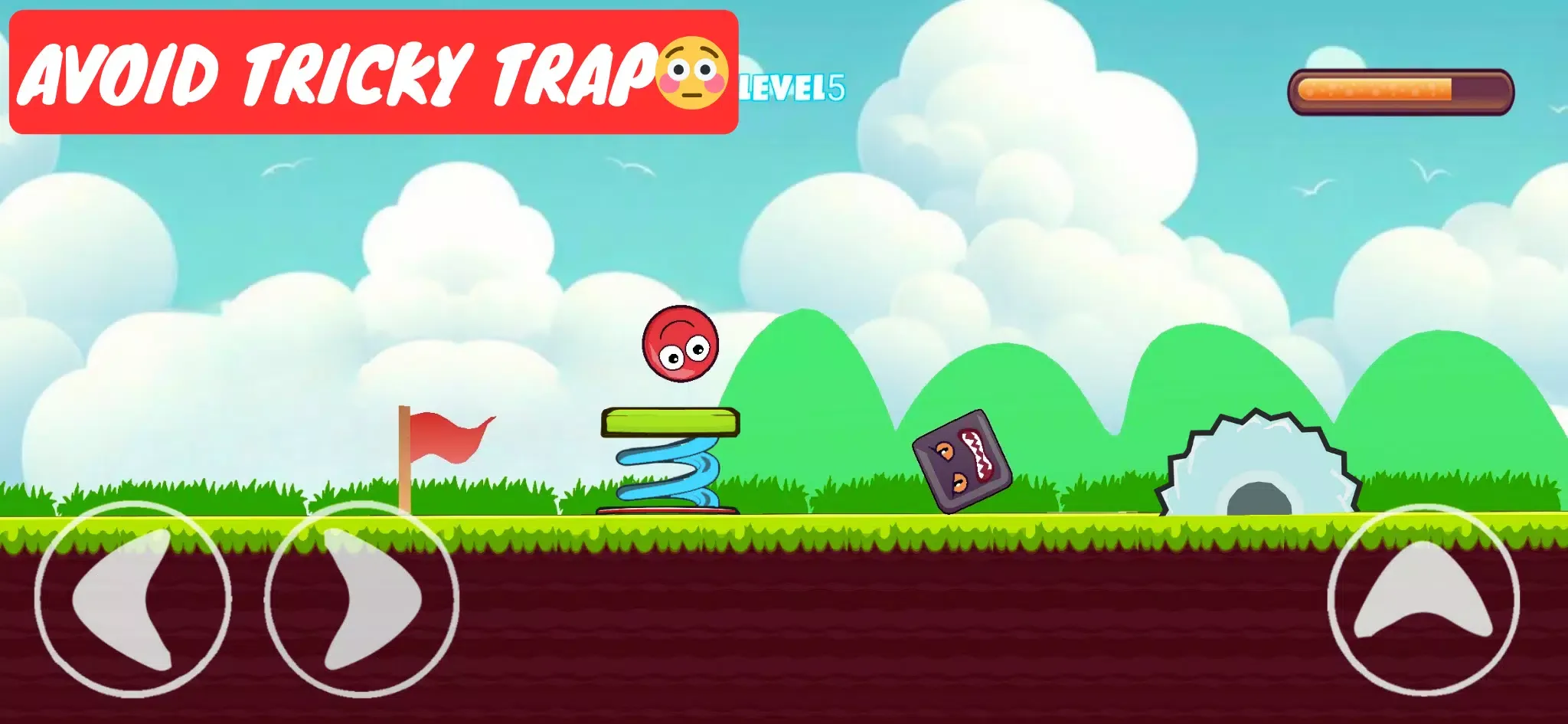ภาพหน้าจอของ Ball 5: Red Bounce Ball Hero 2