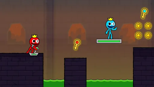 Red and Blue Stickman 2024 スクリーンショット