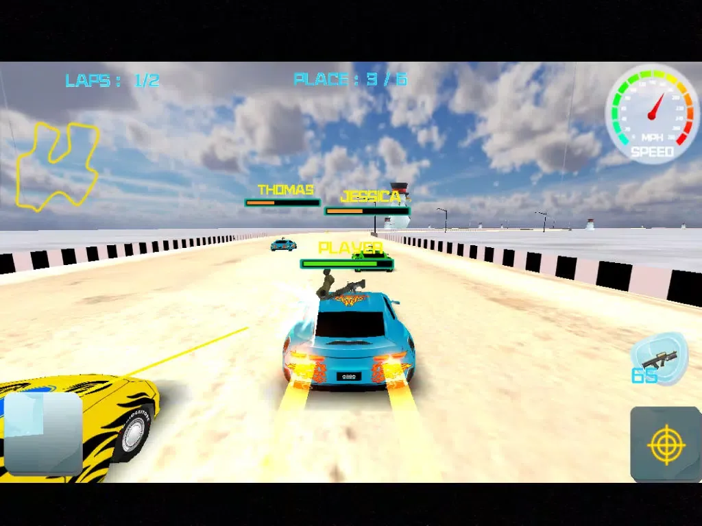3D Highway Hunter Shooting Car Game - Free Christmas Edition iPad  Screenshots
