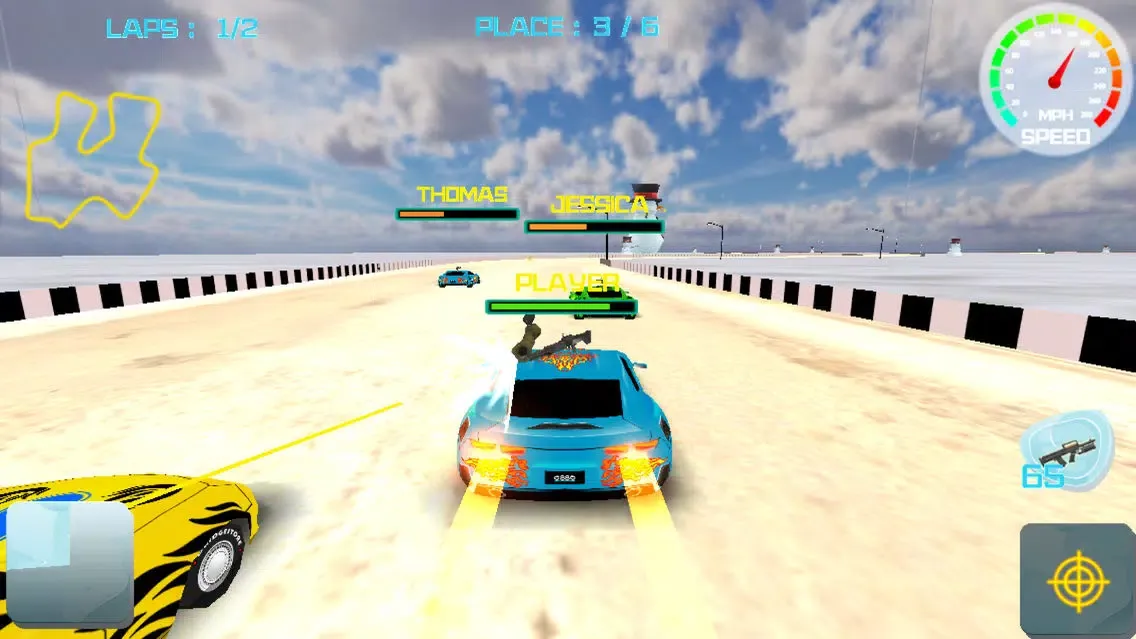 3D Highway Hunter Shooting Car Game - Free Christmas Edition Screenshots