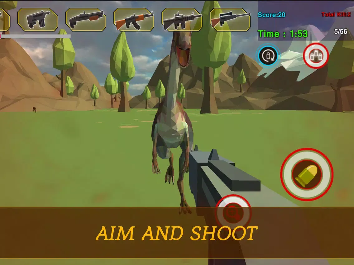 Wild Pixel Dino Island Hunter iPad  Screenshots