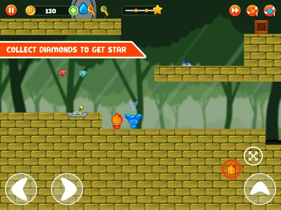 Tangkapan layar Fire Hero and Water Princess iPad 