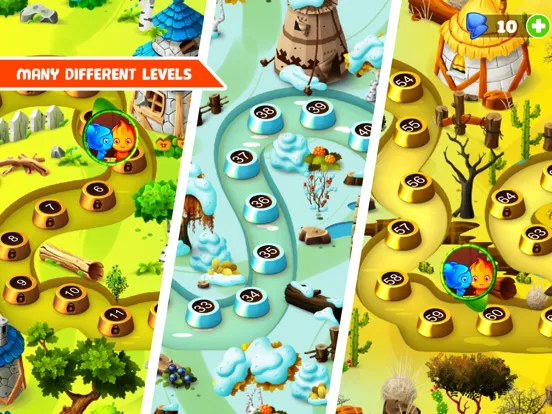 Tangkapan layar Fire Hero and Water Princess iPad 