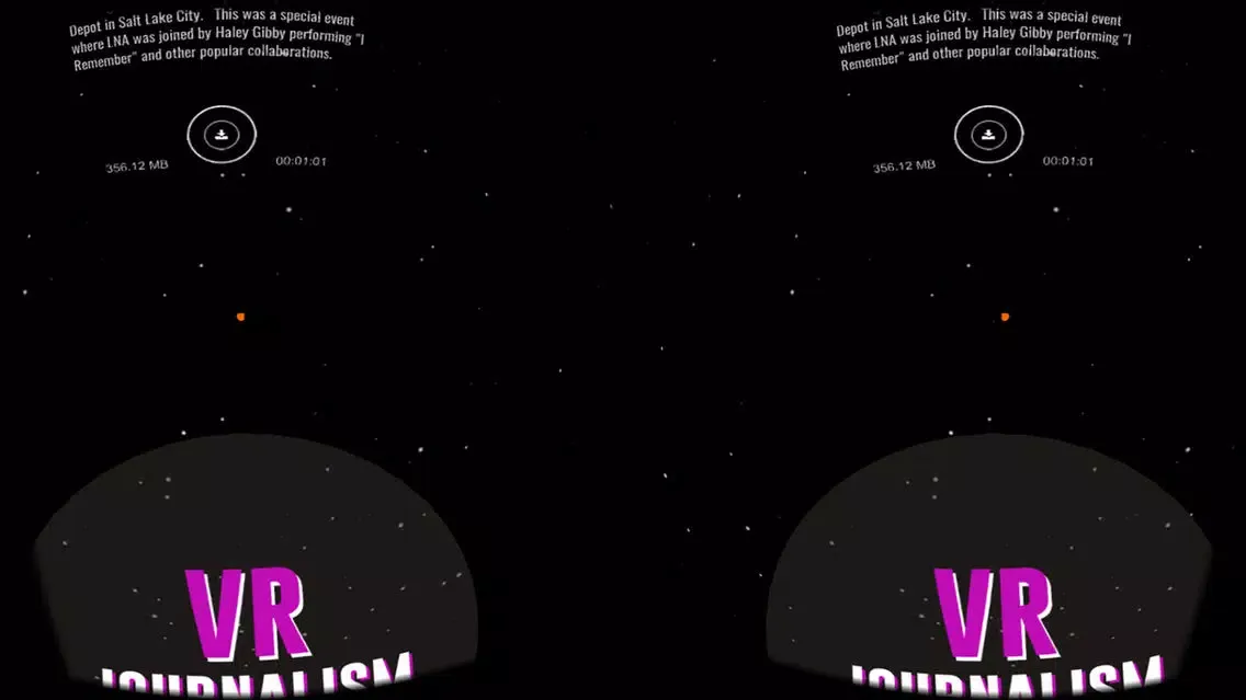 Zrzuty ekranu VR Journalism