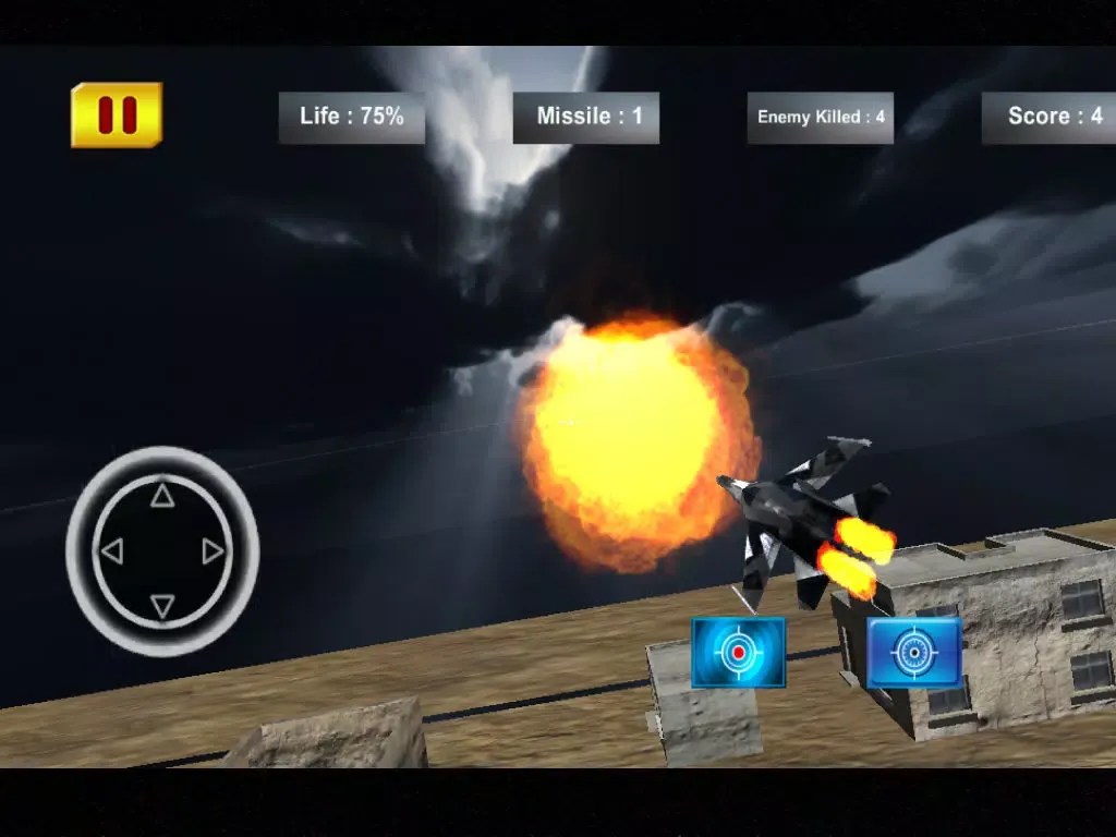 Capturas de pantalla de 3D Jet Fight-er F18 Desert Sky Force Ops iPad 