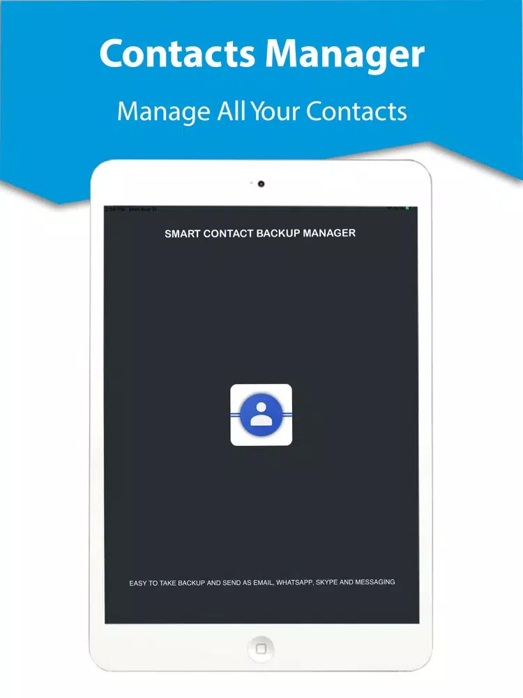 Contact Backup - Easy Backup iPad  Screenshots