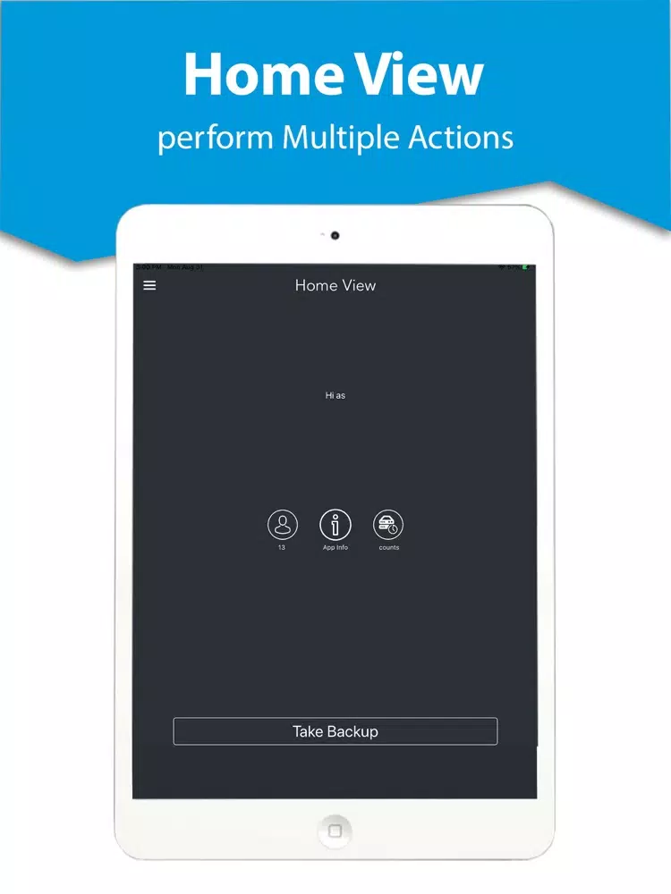 Contact Backup - Easy Backup iPad  Screenshots