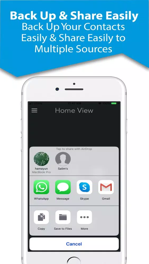 Contact Backup - Easy Backup Screenshots