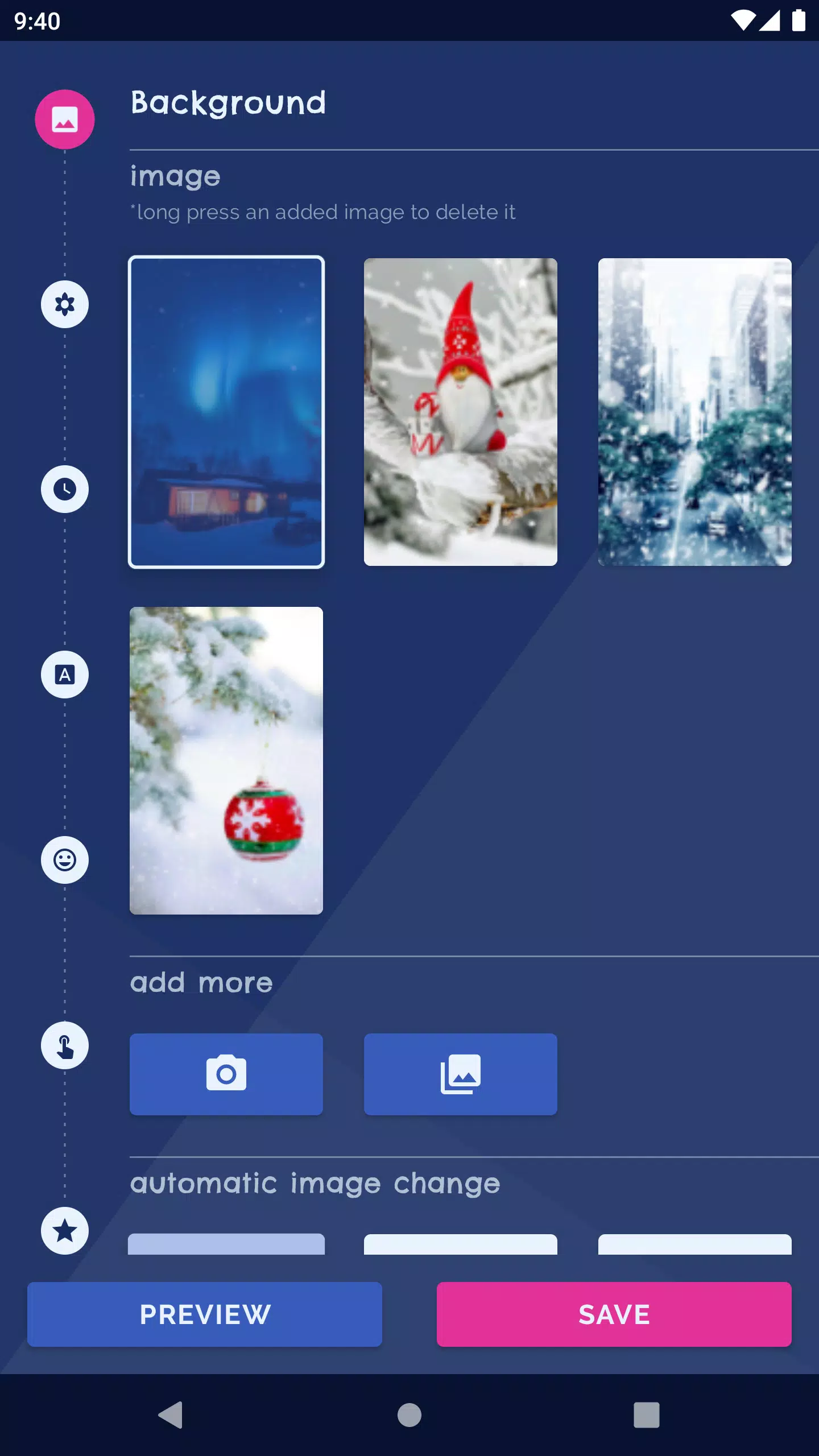 Snowy Winter Live Wallpaper Screenshots