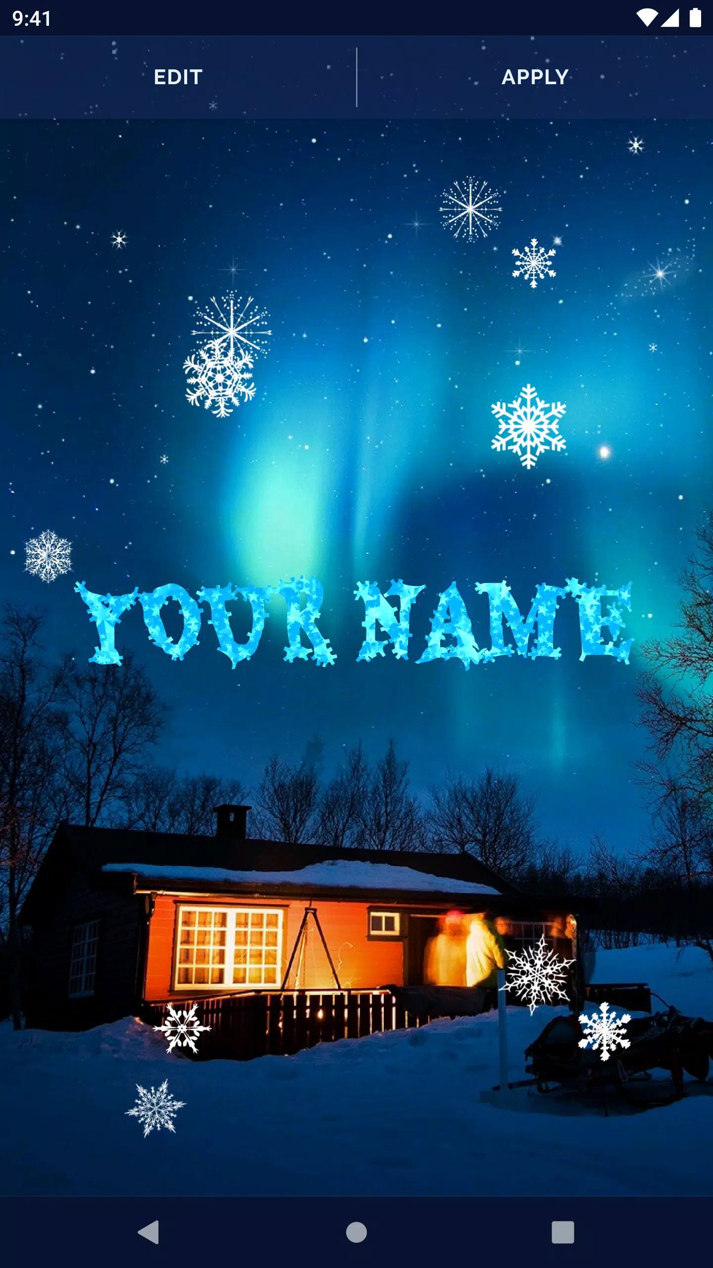Snowy Winter Live Wallpaper Screenshots