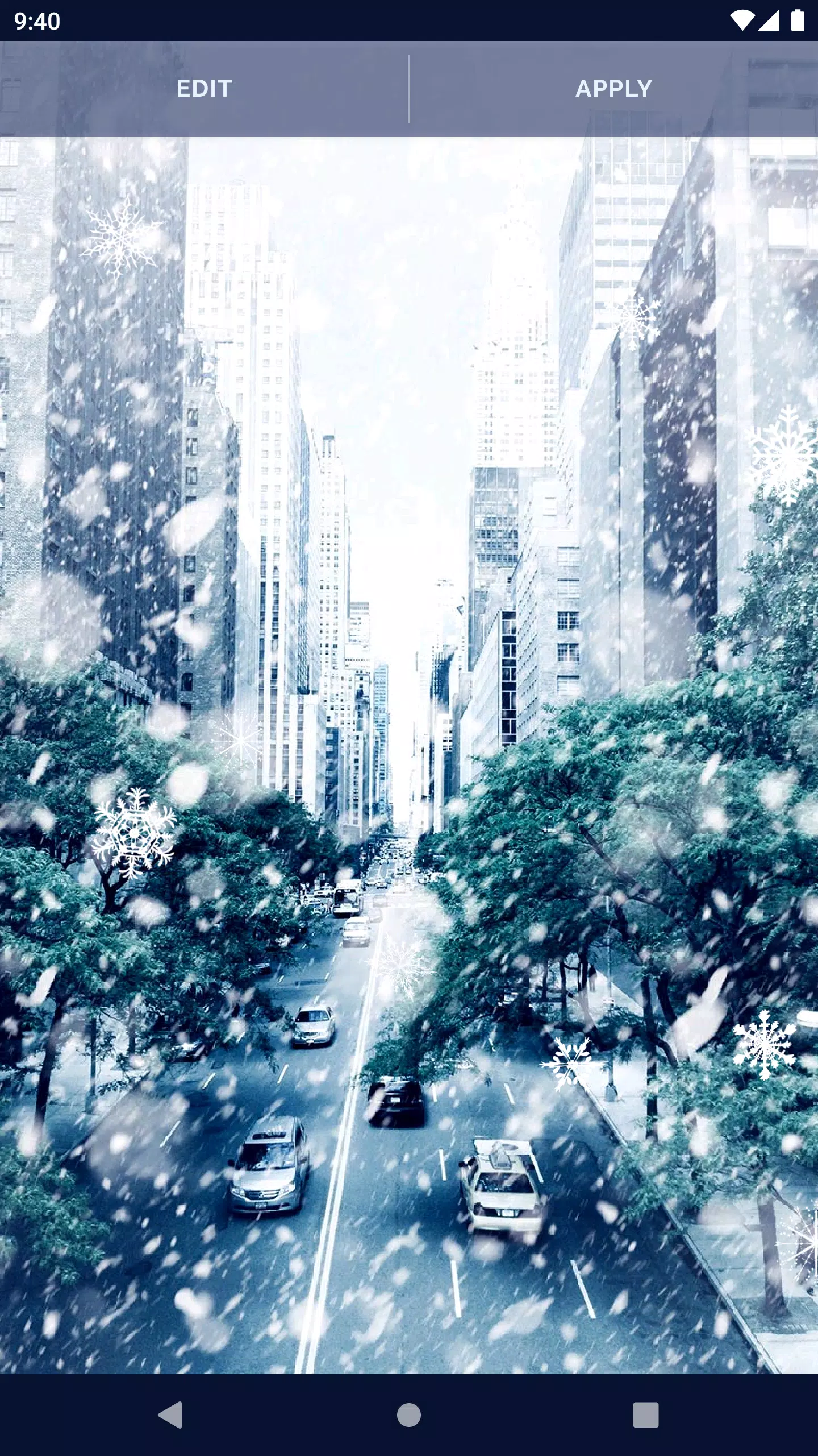 Snowy Winter Live Wallpaper Screenshots