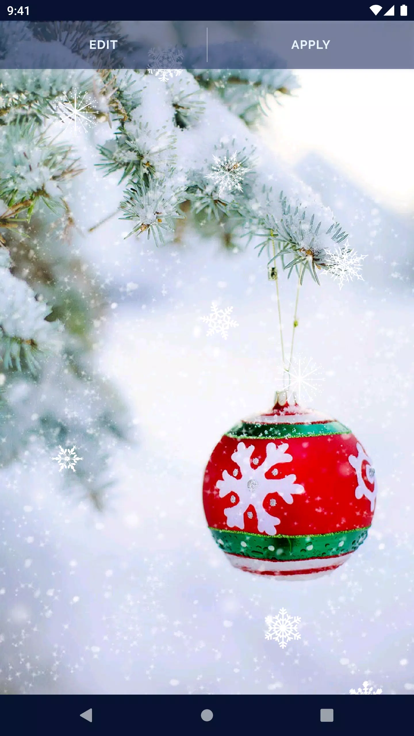 Snowy Winter Live Wallpaper Screenshots