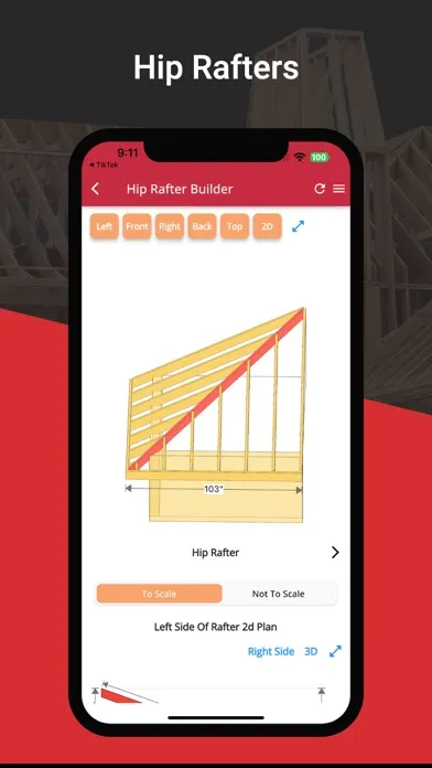 Capturas de pantalla de RedX Roof - Rafter Calculator