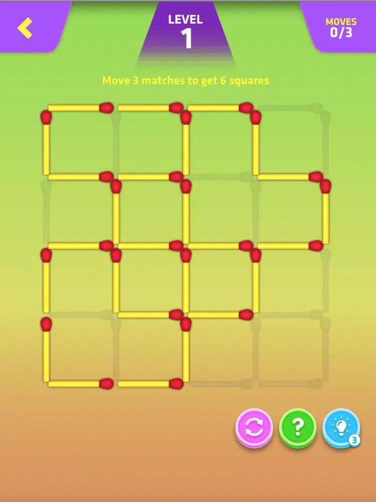 Math puzzle with matchsticks! iPad 应用截图