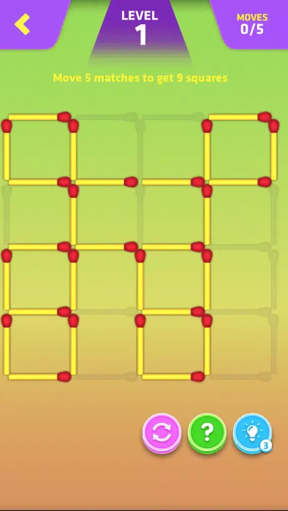 Math puzzle with matchsticks!应用截图