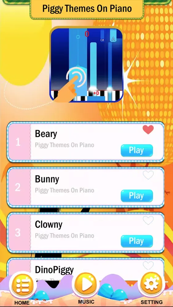 Capturas de pantalla de Piggy Themes On Piano !
