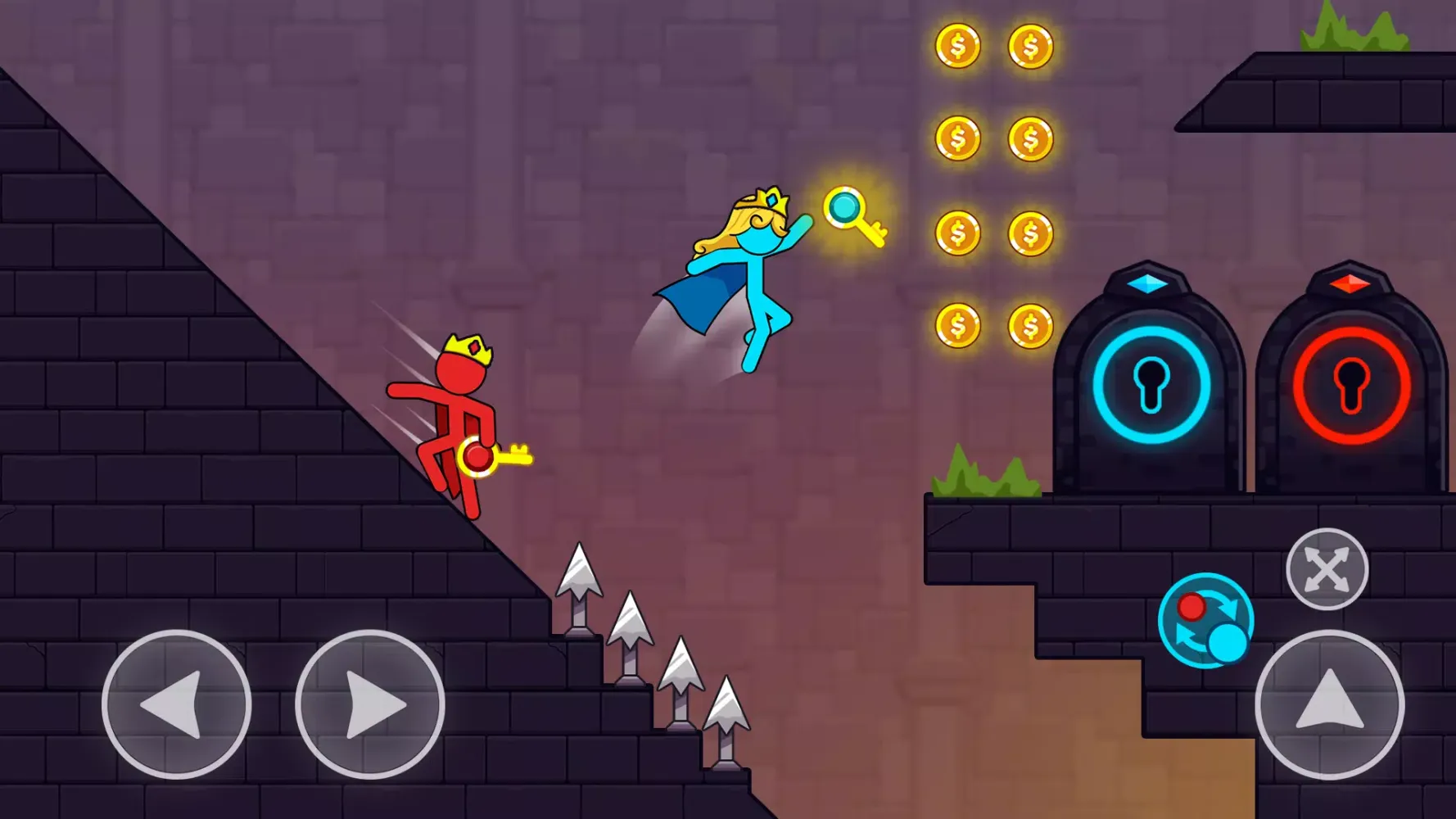 Tangkapan skrin Stick Adventure: Red And Blue