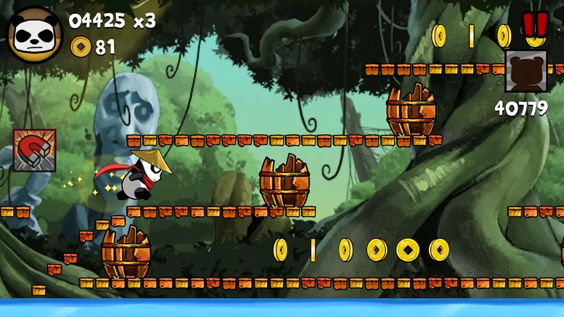 Tangkapan skrin Panda Run
