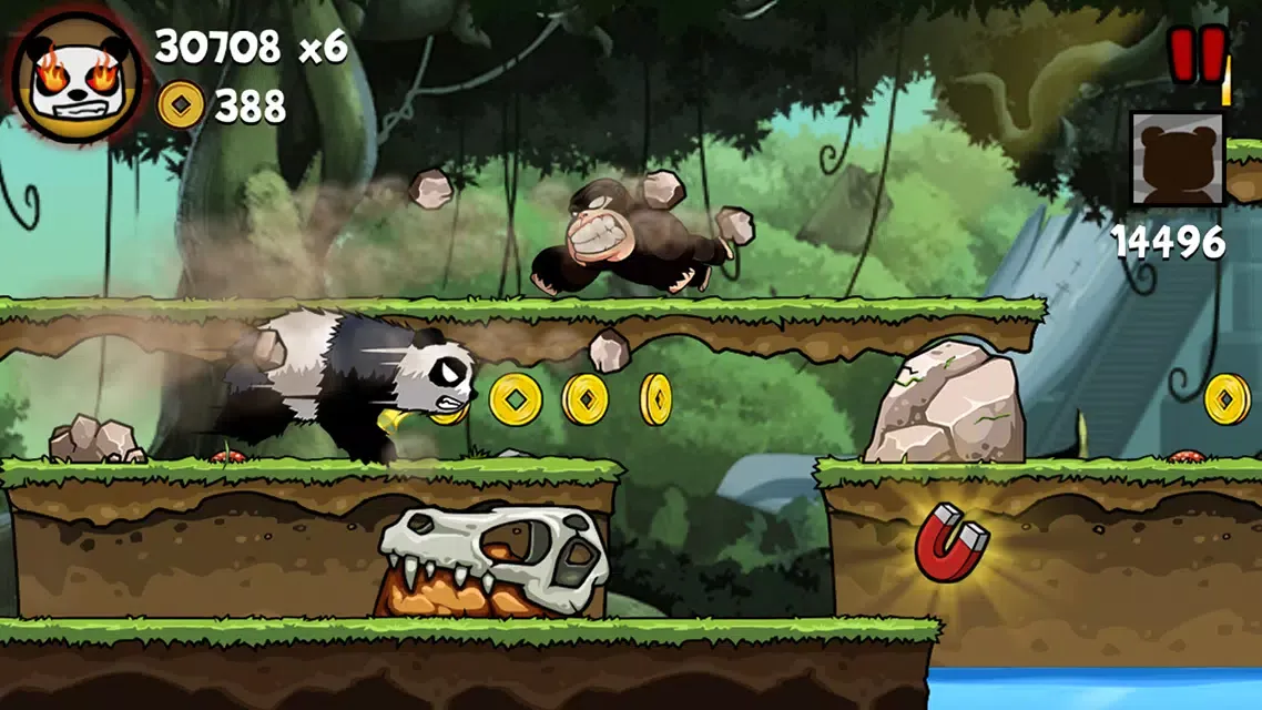 Tangkapan skrin Panda Run