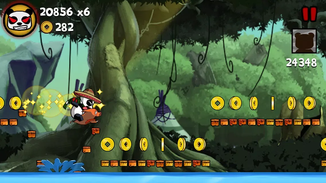 Tangkapan skrin Panda Run