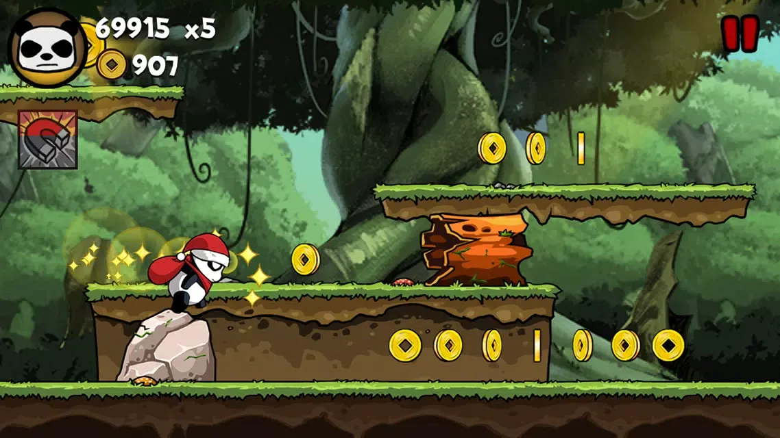 Tangkapan skrin Panda Run
