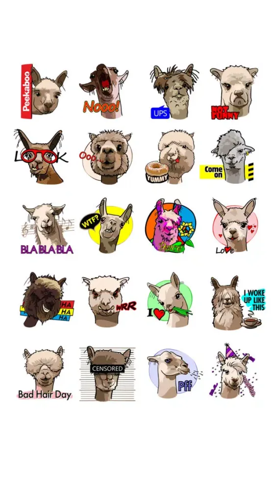 Capturas de tela do Alpaca Family