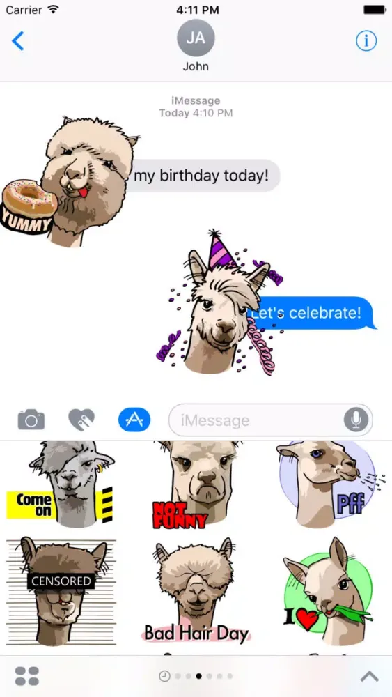 Capturas de tela do Alpaca Family