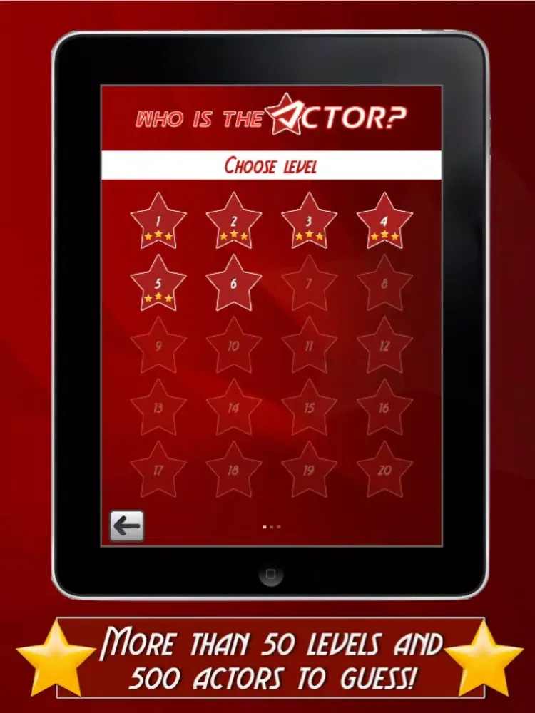 Ảnh chụp màn hình của Who is the Actor (celeb quiz) iPad 