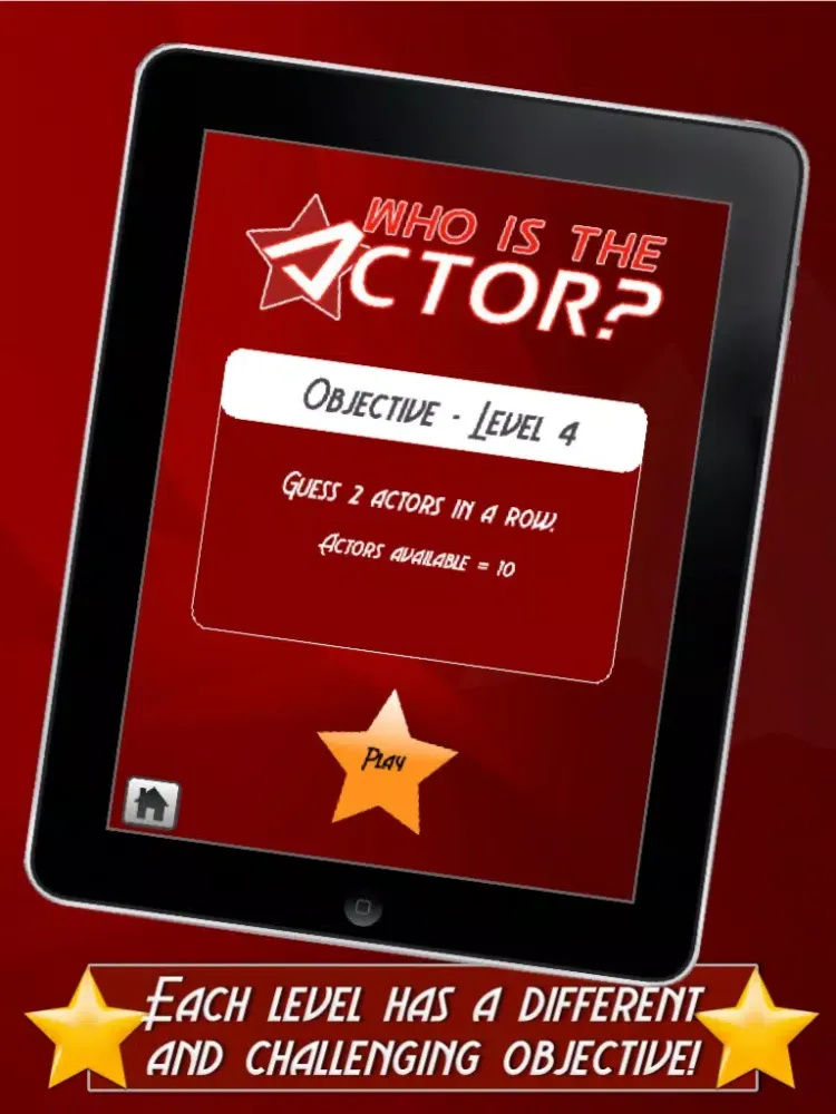 Ảnh chụp màn hình của Who is the Actor (celeb quiz) iPad 