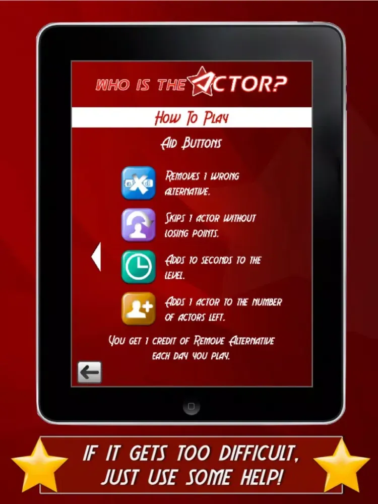 Ảnh chụp màn hình của Who is the Actor (celeb quiz) iPad 