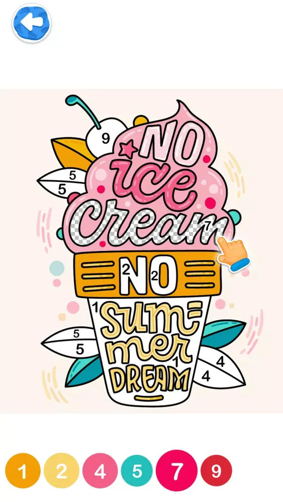 Glitter Ice Cream Coloring स्क्रीनशॉट